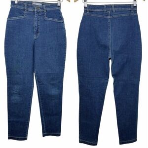 Vintage Gloria Vanderbilt Stretch Jeans Petite 6 High Rise Tapered Clean Back